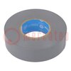 Electrically insulated tape grey 19mm x 33m